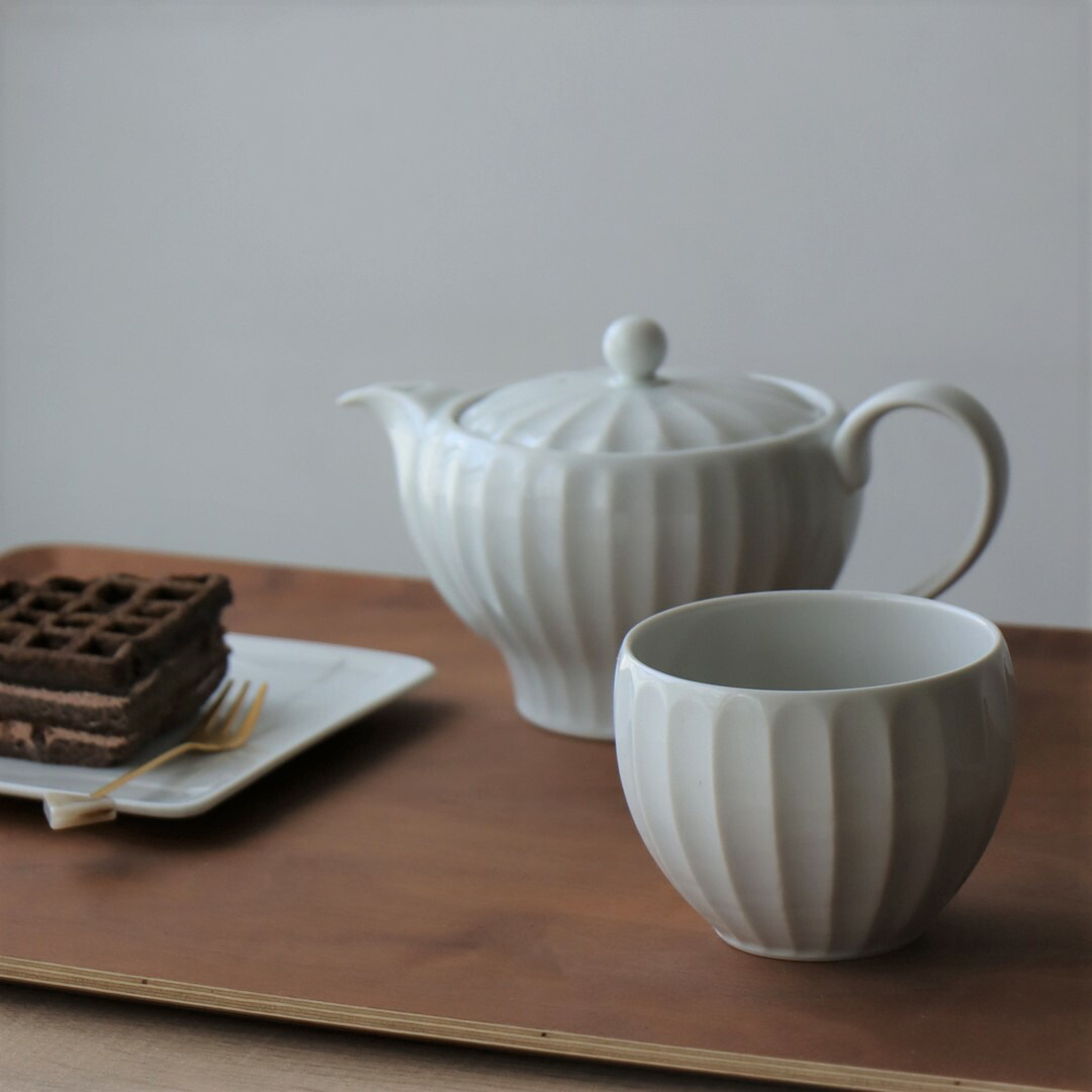 楽天市場】陶器 ティーポット 白 日本製 波佐見焼 400cc 白磁 手彫り