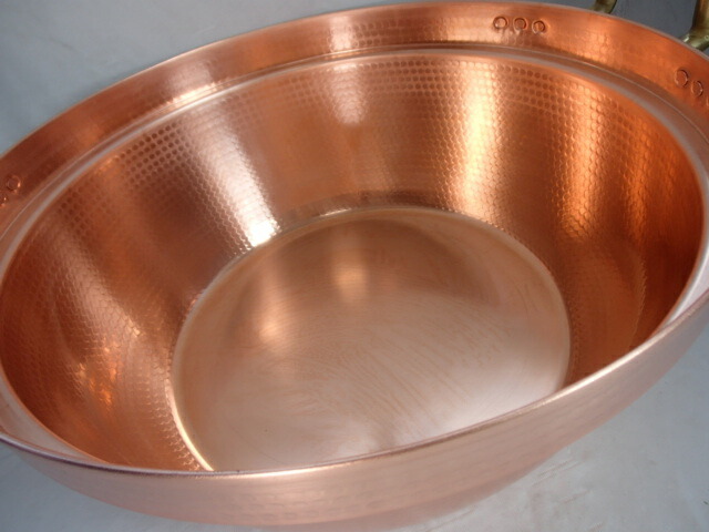 楽天市場】両手鍋 銅製 36cm 内側錫無し 純銅鍋 銅 円付 料理鍋 人気