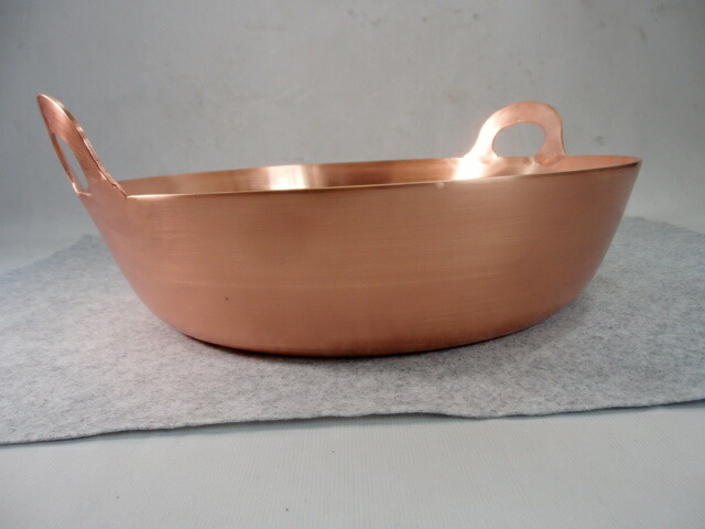 楽天市場】板厚2.0mm 純銅 天ぷら鍋 33cm 錫引き無しタイプ 内径330mm