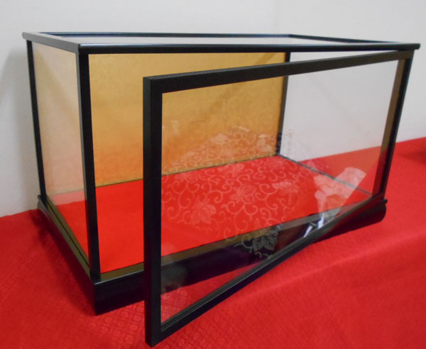 楽天市場】人形用ガラスケース（前扉式）『横長タイプ 60−30