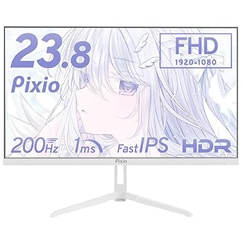 楽天市場】【中古】Pixio PX248 Wave White ゲーミングモニター 白