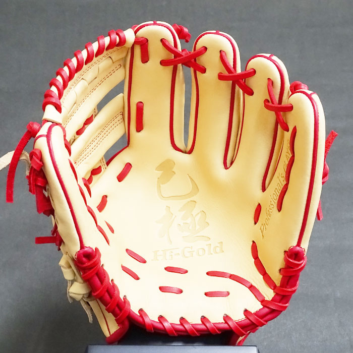 楽天市場】限定 軟式 カラー グラブ 己極 内野 ハイゴールド HI-GOLD