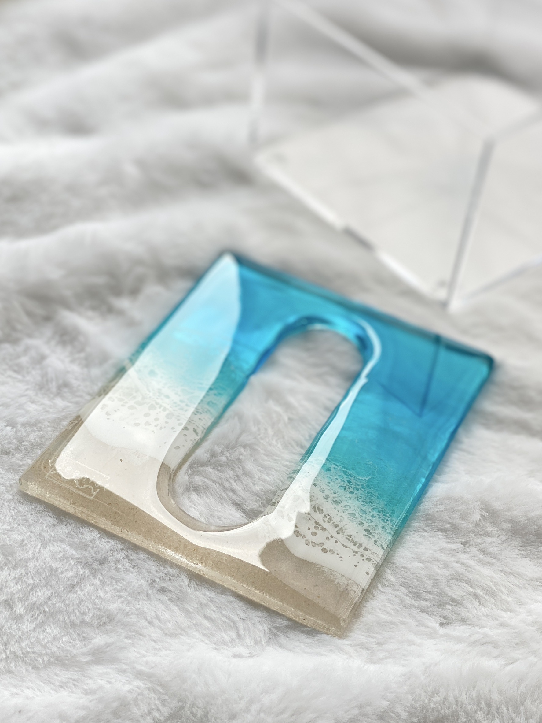 楽天市場】【オーシャンアート】 ティッシュボックス ブルー