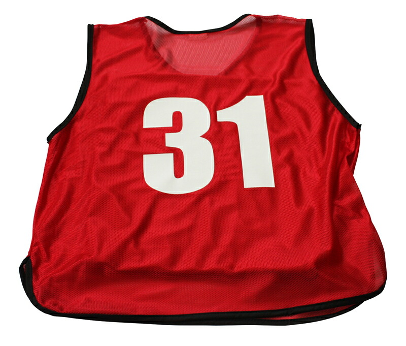 楽天市場】ビブス 番号指定【 0 ～ 999番 まで対応 】 サッカー バスケ