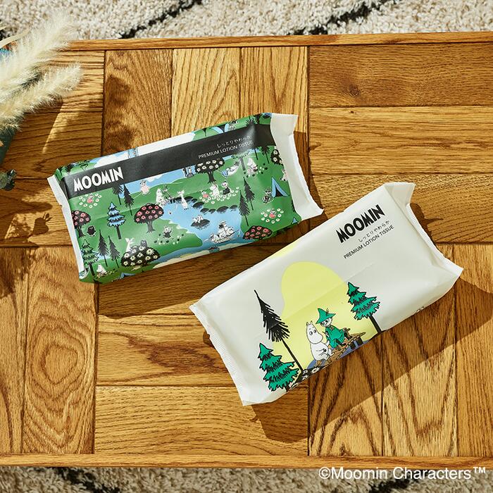 楽天市場】河野製紙 MOOMIN「ムーミン」保湿ティッシュセット［3箱+2