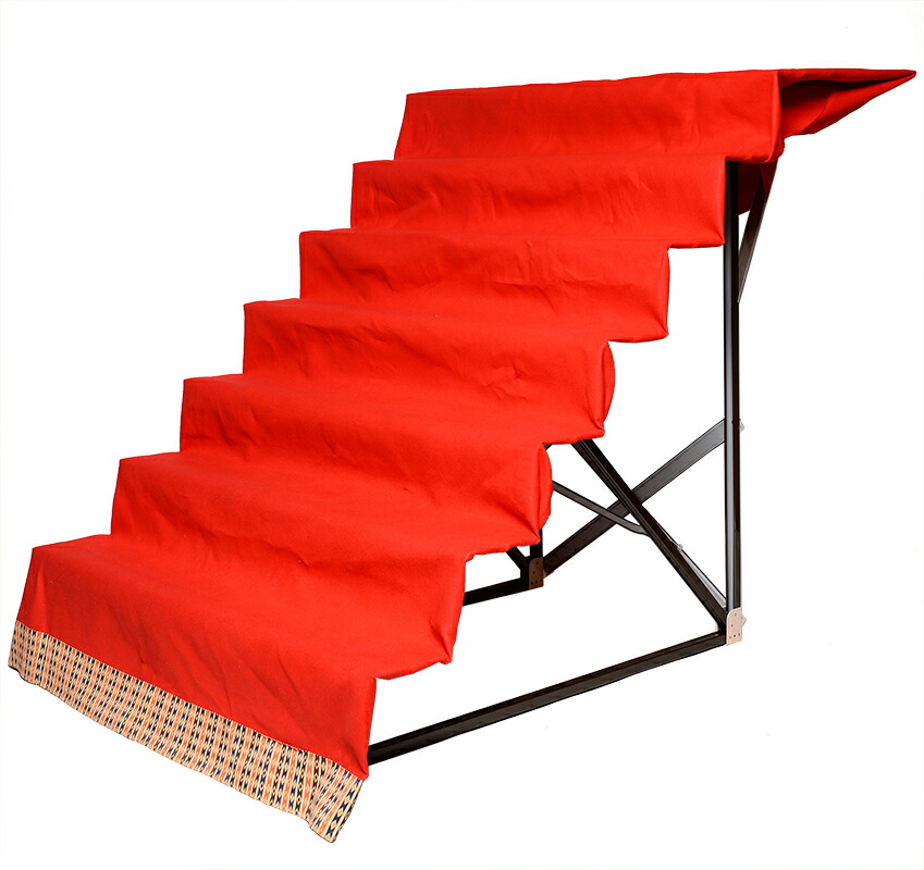 楽天市場】【ひな段】【雛人形】付属品 30号七段赤毛氈付(アクリル