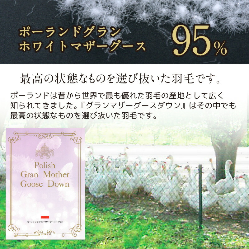 楽天市場】羽毛布団 キング 日本製 ポーランド産 マザーホワイトグース