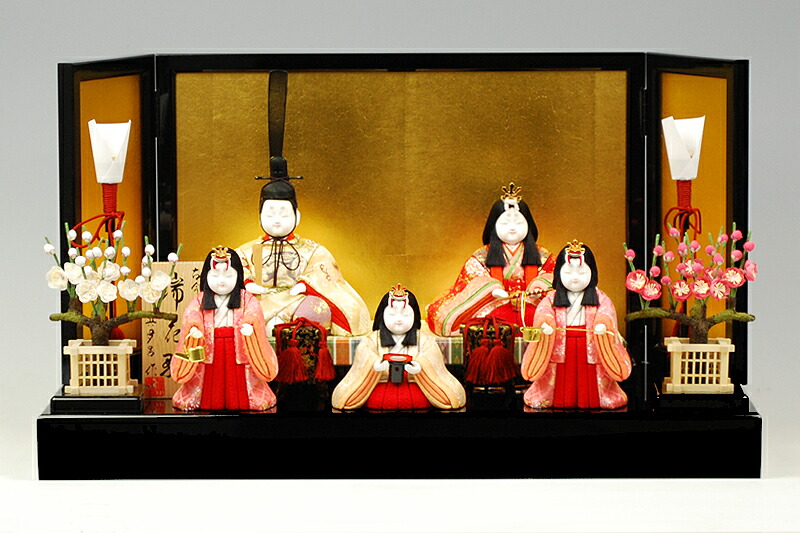 楽天市場】【木目込み雛】瑞花雛官女付 真多呂作−人形のフタバ【送料