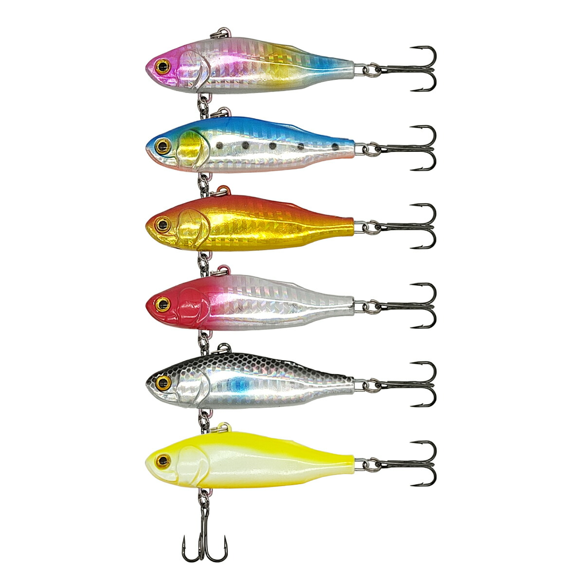 楽天市場】ルアー セット バイブレーション 6色セット 7.5cm 24g