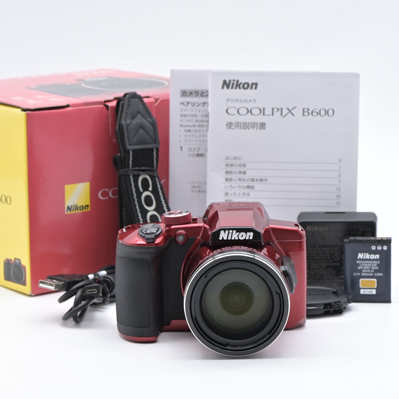 楽天市場】nikon ニコン デジタルカメラ coolpix b600 レッド b600rdの通販