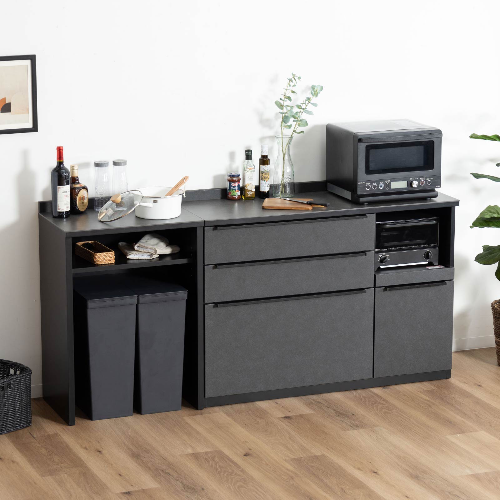 楽天市場】【3/4 20時~20%OFFクーポン!】 キッチンカウンター 180幅