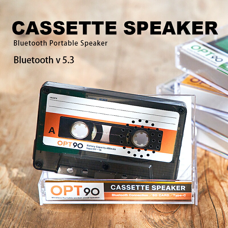 楽天市場】OPT90 カセットスピーカー カセットテープ型Bluetooth