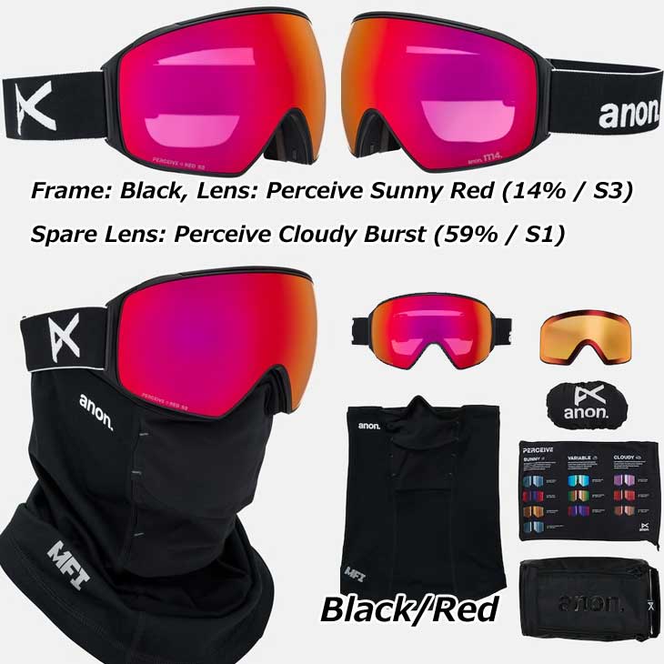 楽天市場】25-26 ANON アノン スキー&スノーボードゴーグル M4