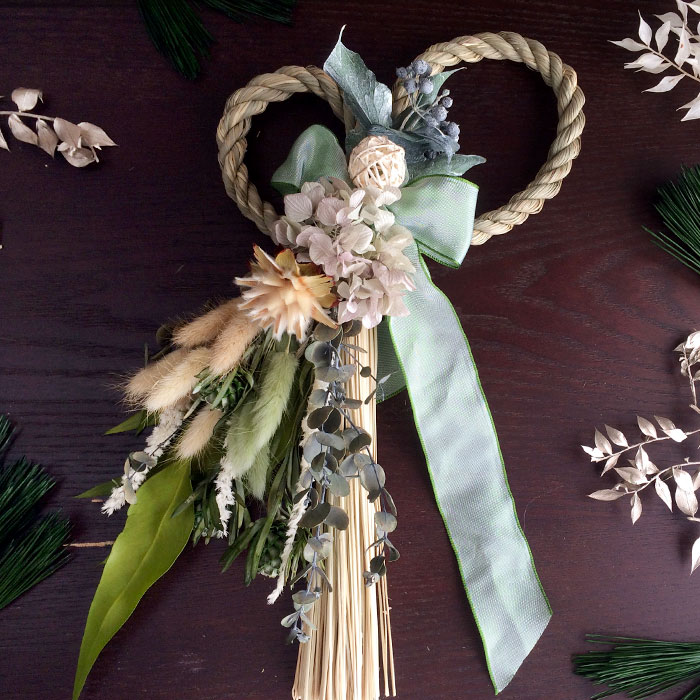 楽天市場】【2022ワンランク上のデザインしめ縄】おしゃれ しめ飾り