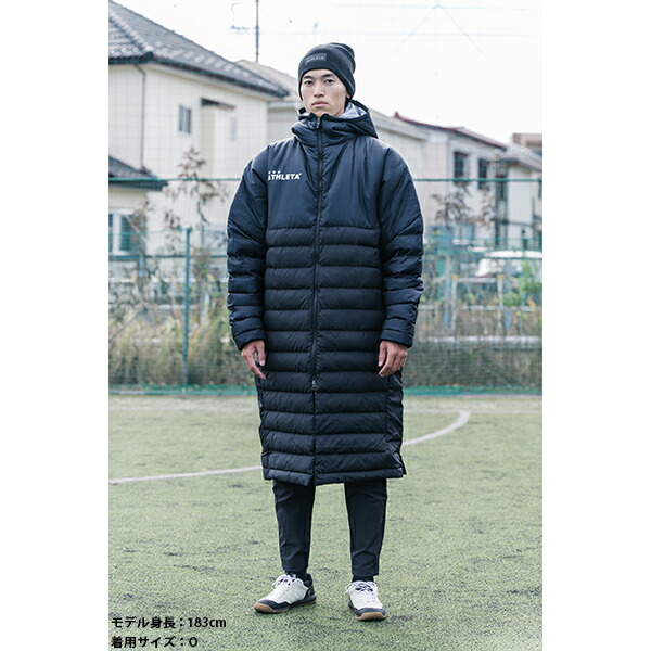 楽天市場】アスレタ ベンチコート 大人用 サッカー フットサル 中綿