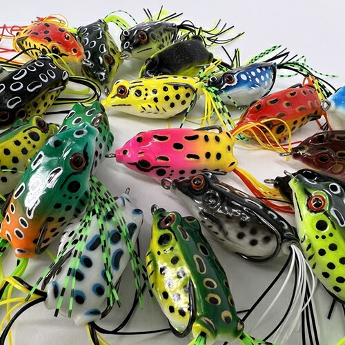 楽天市場】【カラーは選べません】10個セット フロッグ ルアー カエル