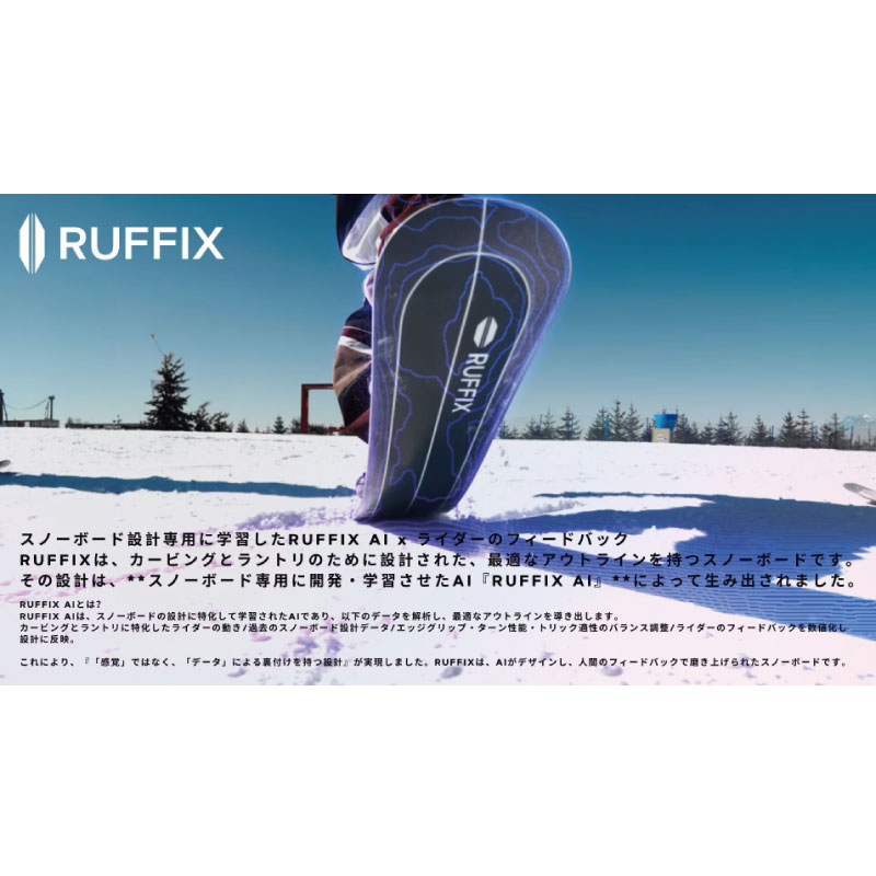 楽天市場】RUFFIX SNOWBOARDS 25-26 ラフィックススノーボード