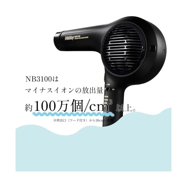 楽天市場】ノビー(Nobby) マイナスイオンヘアドライヤー NB3100 大風量