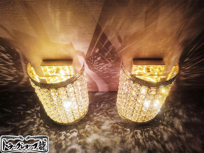 楽天市場】オリジナル 壁掛 シャンデリア 2個セット 金メッキ