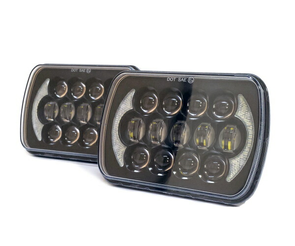 楽天市場】汎用5×7 LED ヘッドライト S13 SW20 AE86 KP61 JZA70 プラド