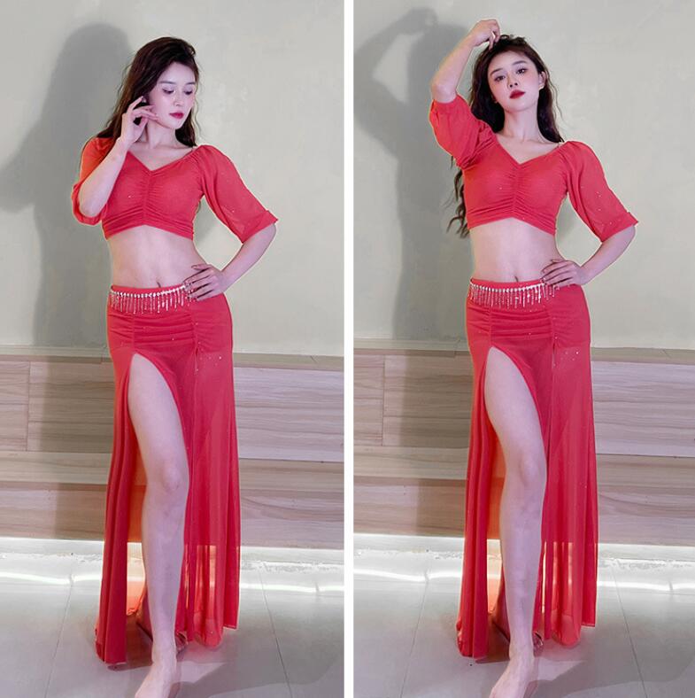 楽天市場】ベリーダンスセット衣装レッスンウエア 練習着オフ