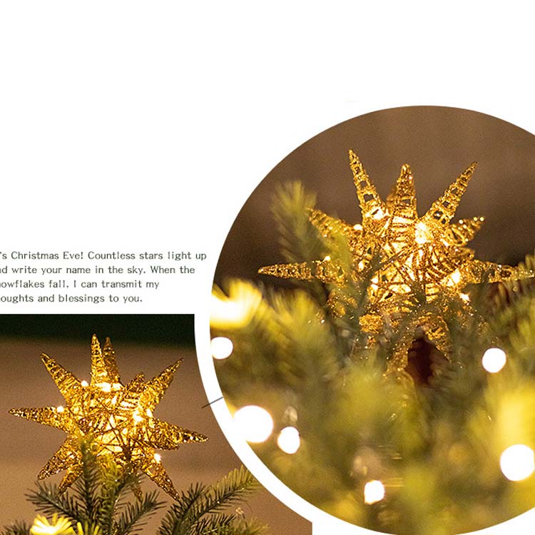 楽天市場】十八角星 トップスター 電池式 キラキラ オーナメント