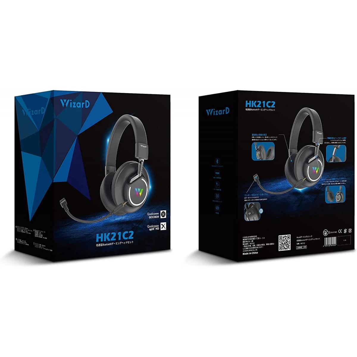 楽天市場】WizarD 低遅延 Bluetooth5.1 ゲーミング ヘッドセッド