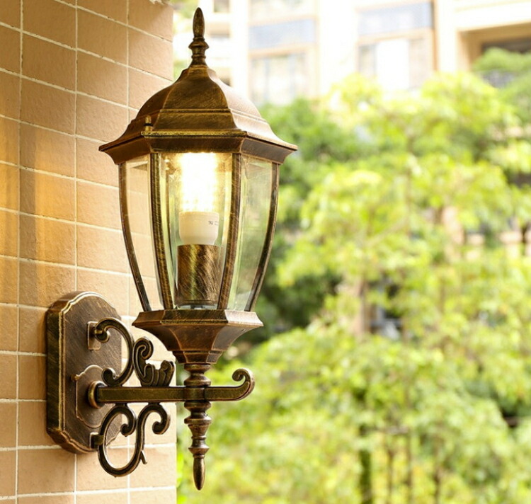 楽天市場】玄関照明 防水 壁掛けライト レトロ ブラケットライト 庭園
