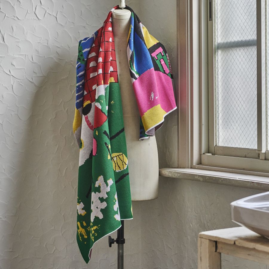 楽天市場】【em ｜松本沙希】アートブランケット 大判サイズ｜日本製