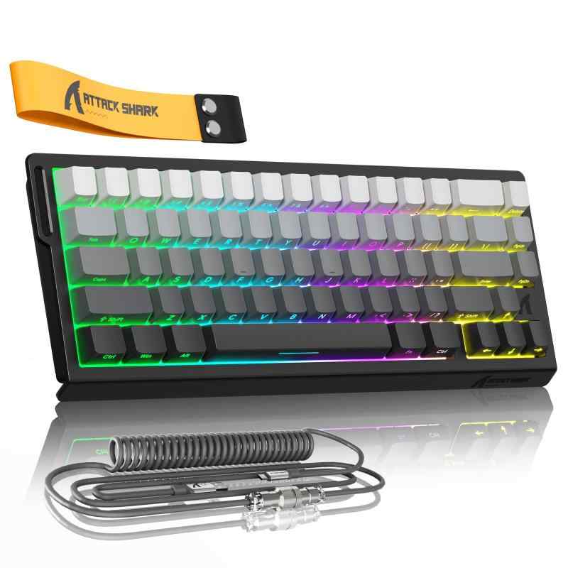 楽天市場】ATTACK SHARKxMAMBASNAKE X68 HEゲーミング磁気キーボード