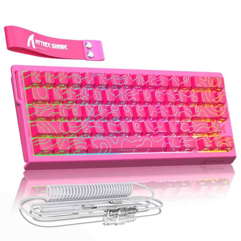 楽天市場】ATTACK SHARKxMAMBASNAKE X68 HEゲーミング磁気キーボード