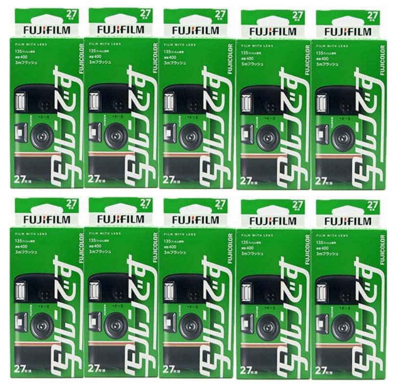 楽天市場】【送料無料】New！写ルンです シンプルエース 27枚撮り 10個