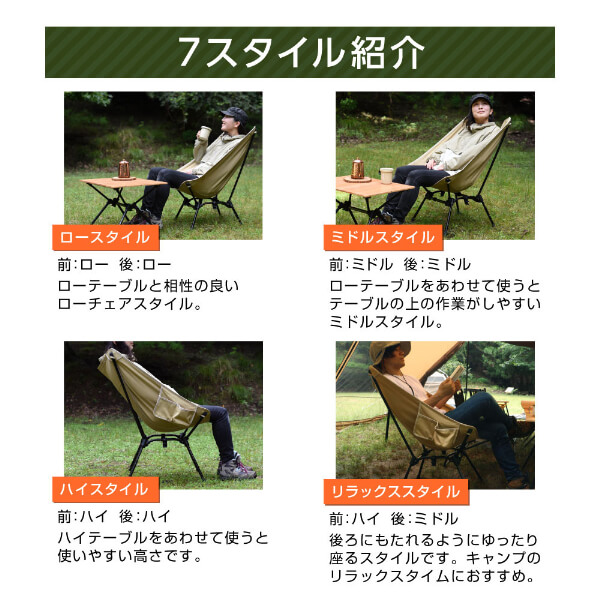 楽天市場】DOD チェア スゴイッス C1-774-BK dod アウトドア キャンプ