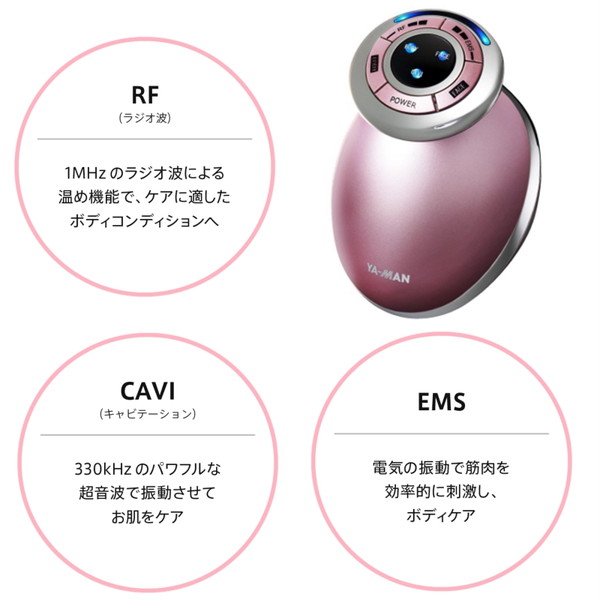 楽天市場】美容器 家庭用 ヤーマン キャビスパRFコア HRF-17P ピンク