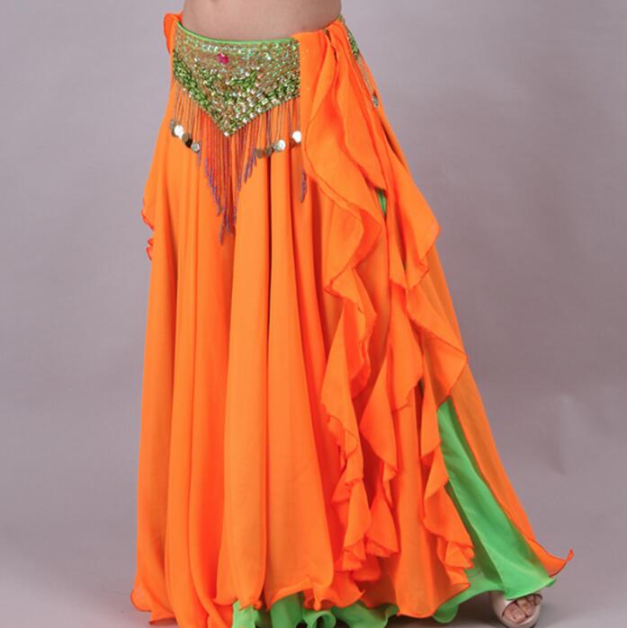 楽天市場】ベリー ダンス 大きい裾 スカート シフォン ヒラヒラ 広がる