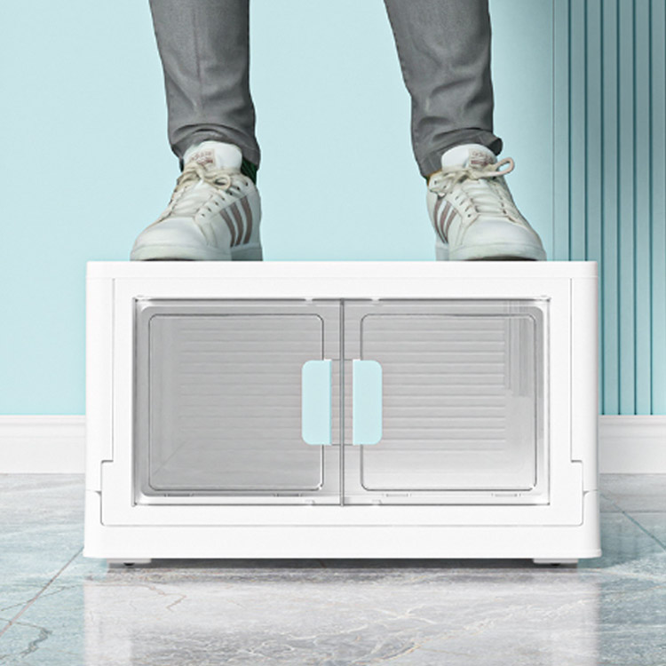 楽天市場】前開き 収納ボックス 折りたたみ コンテナ ボックス 大容量