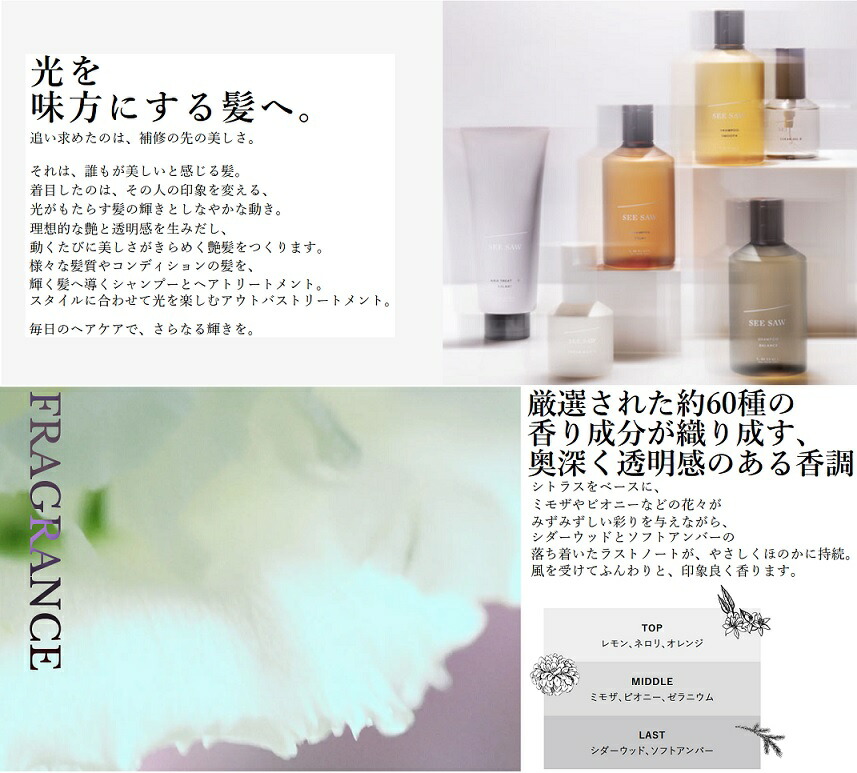 楽天市場】ルベル シーソー SEE/SAW シャンプーB バランス 800ml