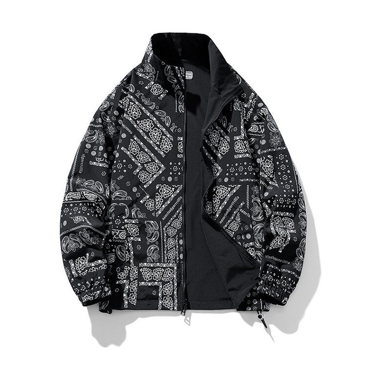 楽天市場】バンダナ柄 ナイロンジャケット ペイズリー柄 ウインド