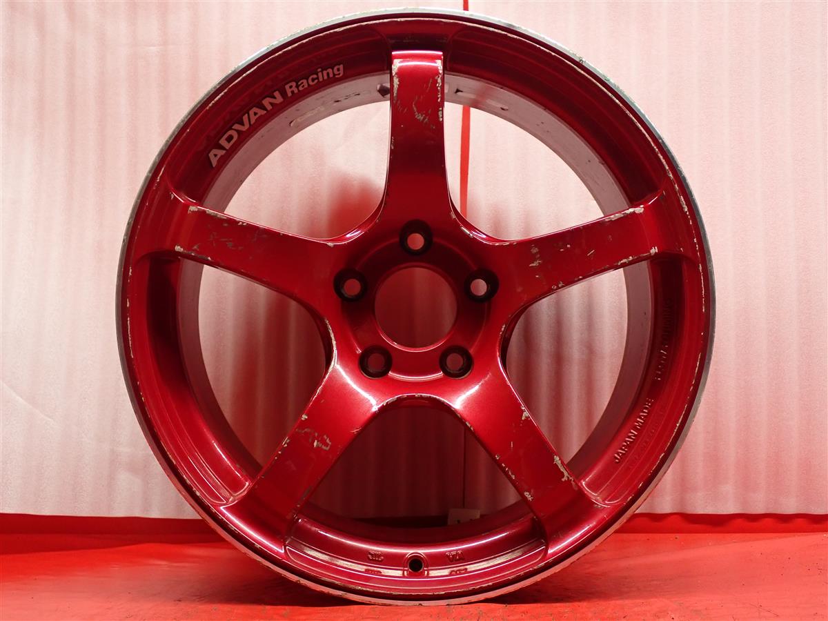 楽天市場】ADVAN(アドバン) レーシング TC-4 9.5Jx18 +45 5/120 レッド