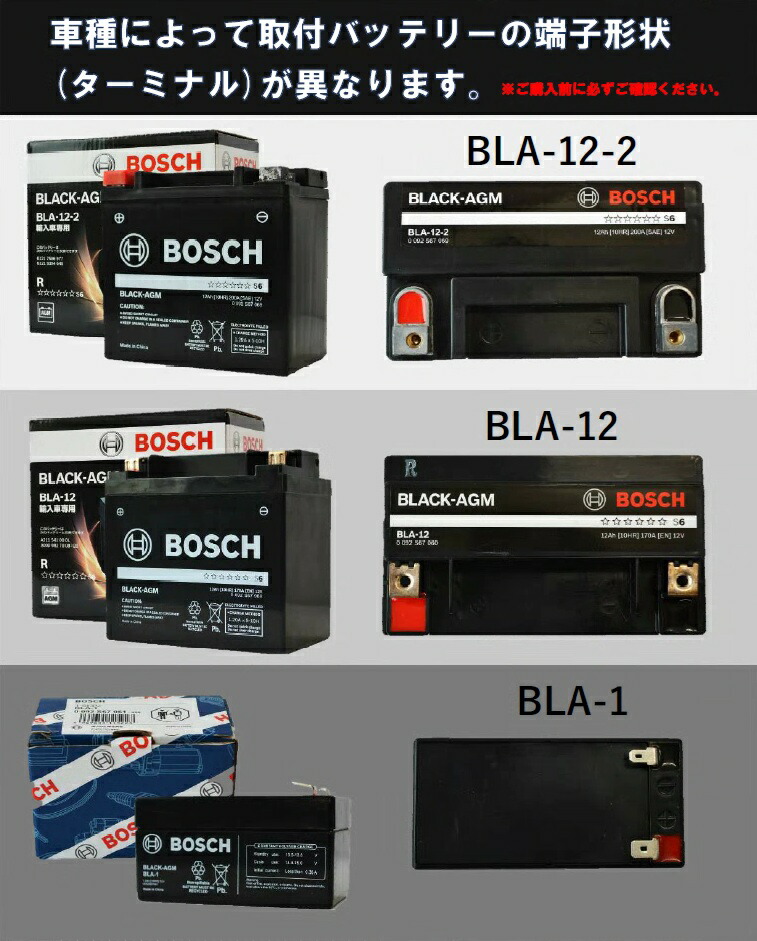 楽天市場】BOSCH ボッシュ 欧州車向け補機バッテリー BLA-12-2 BLACK