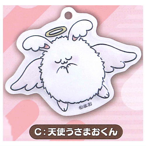 楽天市場】まお ぷっくり半立体アクリルキーホルダー [3.天使うさま