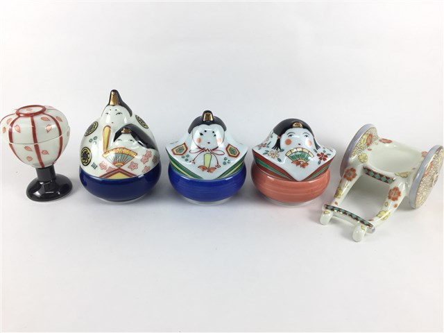 楽天市場】有田焼 幸楽窯 ぼんぼり豆蓋物【雪洞 雛道具 ミニサイズ 4.5