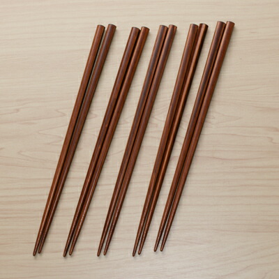 楽天市場】わじま箸 5膳セット 茶 22.5cm 食洗機対応 日本製 国産木材