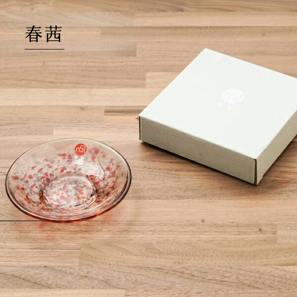 楽天市場】津軽びいどろ 色色豆皿 いろいろまめざら 10cm小皿 アデリア