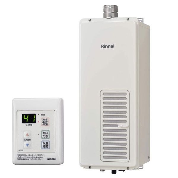 楽天市場】リンナイ RF-111SWF(A) ガスふろがま BC-98(A)リモコン付属