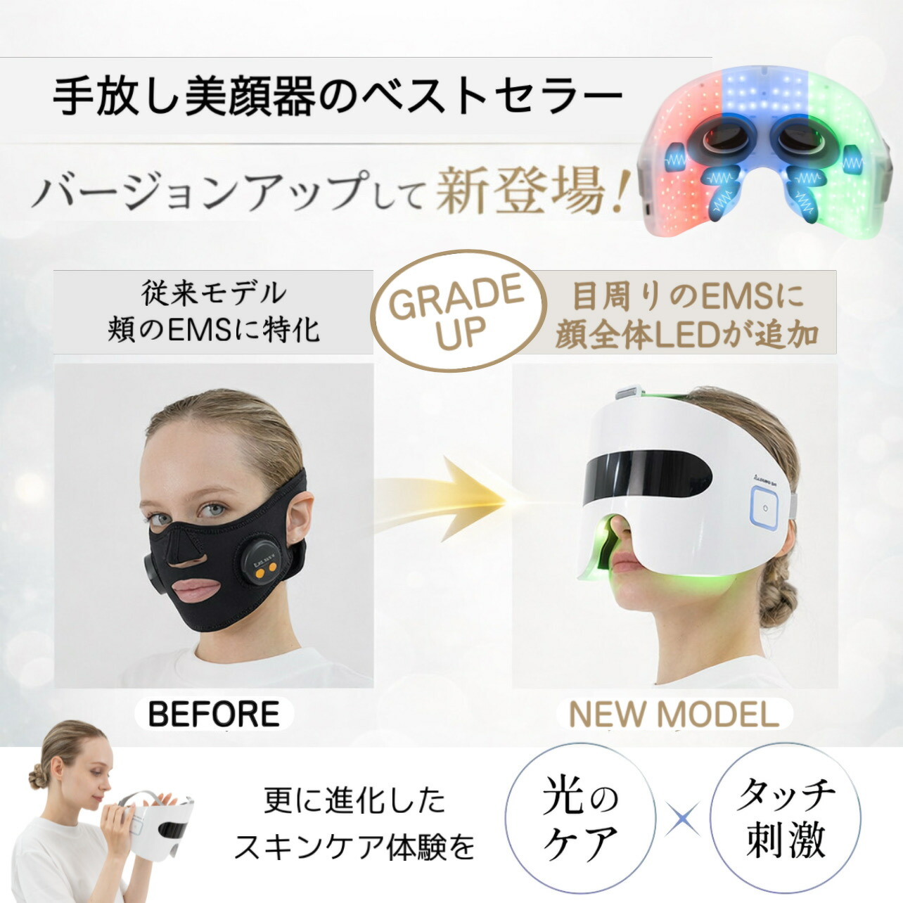 楽天市場】PLEASINGSAN プリージングサン 目元 ケア EMS LED 顔 専用