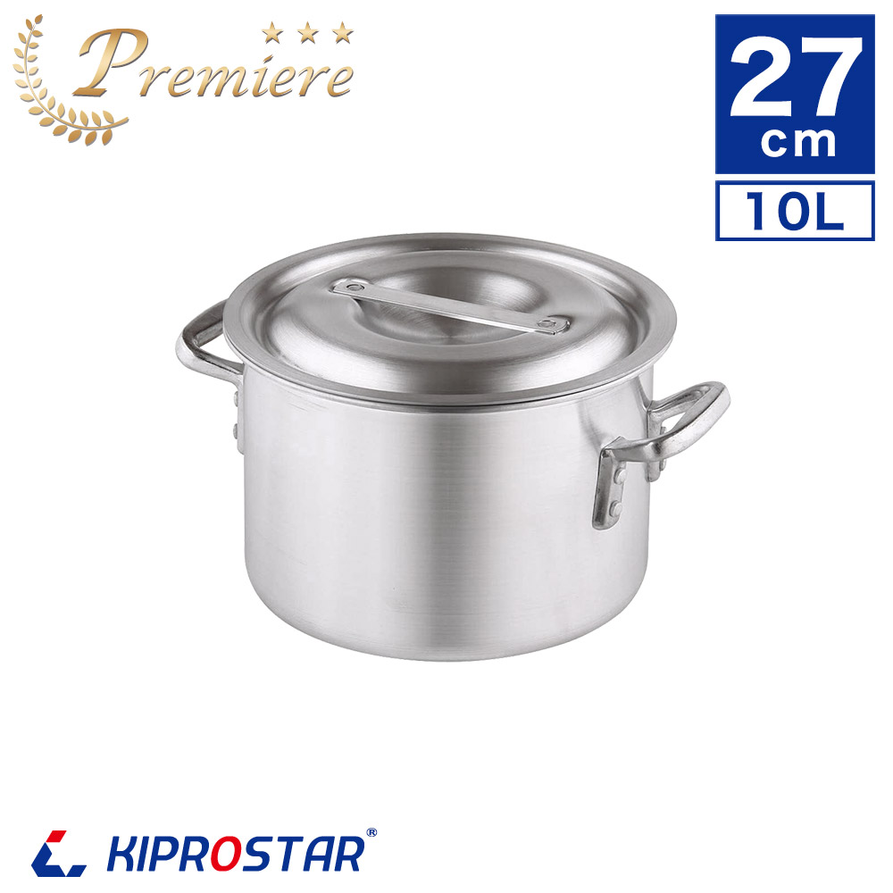 楽天市場】KIPROSTAR 業務用アルミ半寸胴鍋 プレミア 27cm【アルミ寸胴