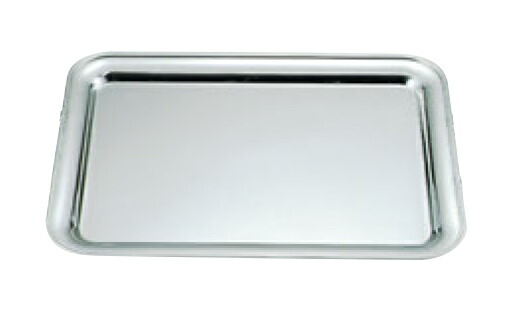 楽天市場】UK 18-8 B渕 角盆 32インチ 手無【代引き不可】【シルバー