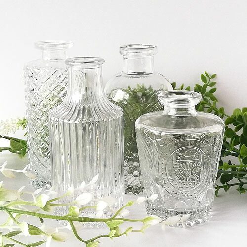 楽天市場】ガラス瓶 アクセサリー什器 デュフューザー 玄関 ガラス