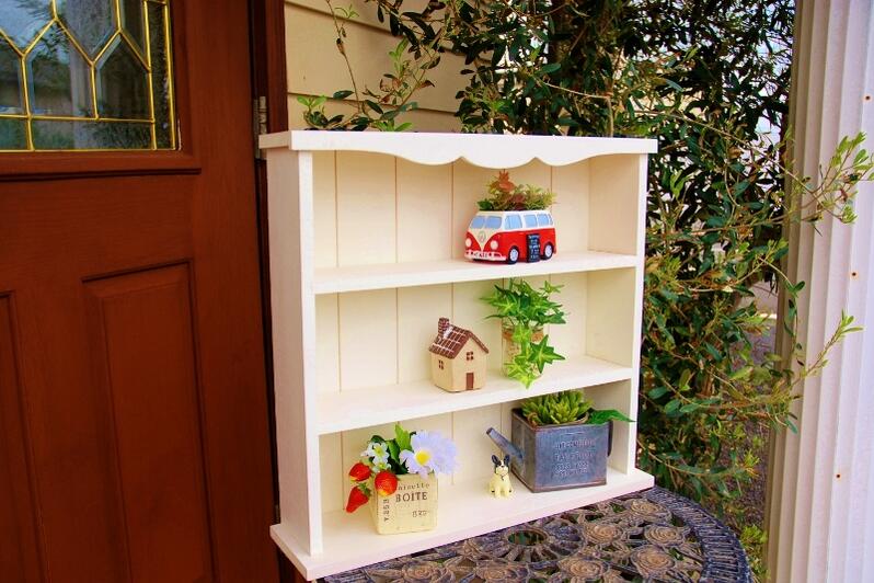 楽天市場】シェルフスタンド レトロ 大きい 木製 白 国産 置き 壁掛け